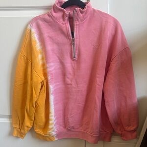 Levi's Pink and Yellow Tie-Dye Sweatshirt